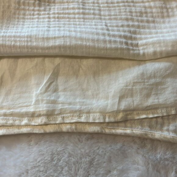 New! ZARA Dress Embroidered Off The Shoulder Boho  Off White/ Ivory - Picture 12 of 15